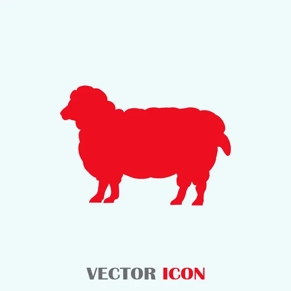 Moutons Silhouette icône web — Image vectorielle