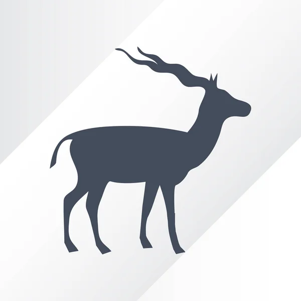 Ilustrasi ikon gazelle mengisolasi simbol tanda vektor - Stok Vektor