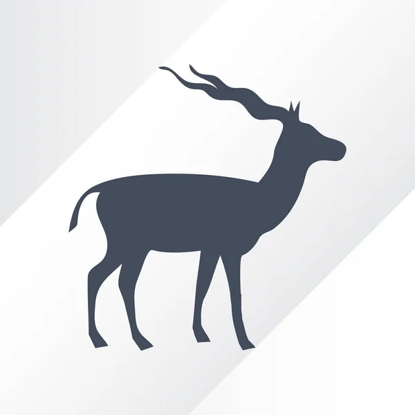 Gazelle Symbol Abbildung isoliert Vektor Zeichen Symbol — Stockvektor