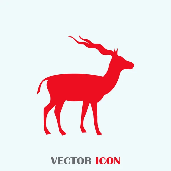 Silhouette vectorielle de la Gazelle en marche . — Image vectorielle