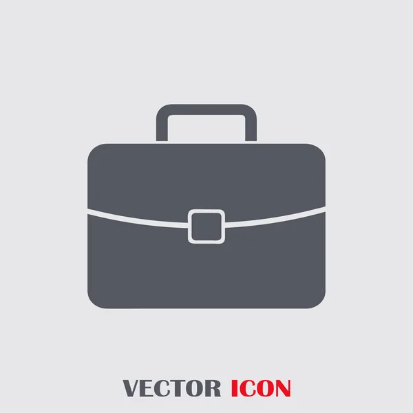 Briefcase icon, vector illustration. Flat design style. — Stock Vector