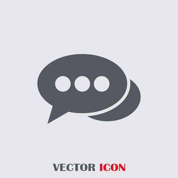 Signo de chat vector icono — Vector de stock