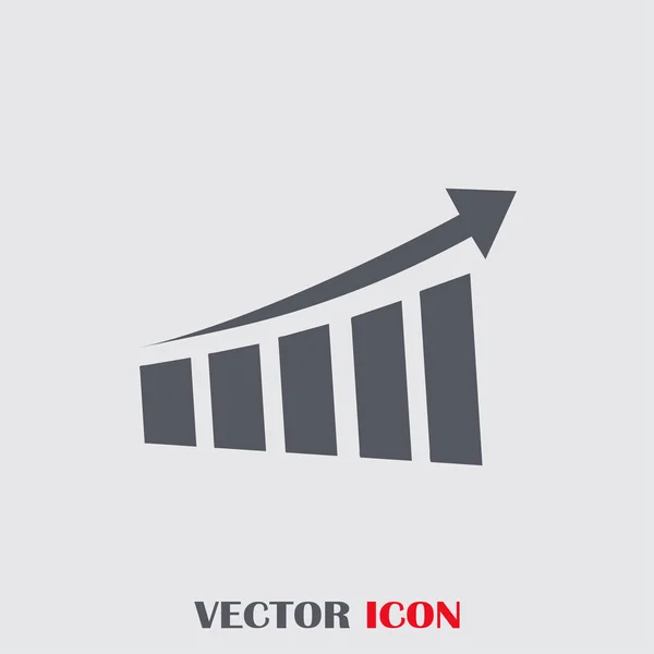 Gráfico Ícone em estilo moderno plana. Ilustração vetorial, EPS10 . — Vetor de Stock