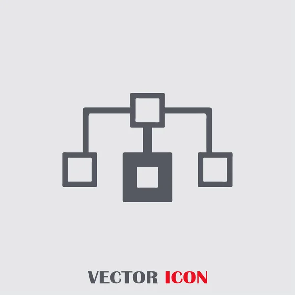 Flussdiagramm-Icon-Vektor. — Stockvektor