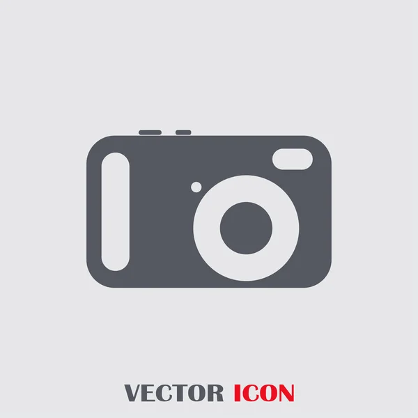 Fotoğraf kamerası vektör simgesi — Stok Vektör