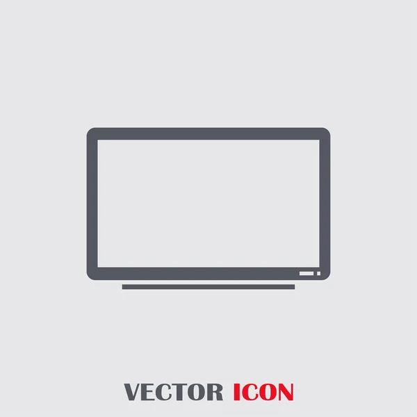 Icono de televisión en estilo plano de moda. Símbolo de televisión para el diseño de su sitio web, logotipo, aplicación, UI. Ilustración vectorial, EPS10 . — Vector de stock