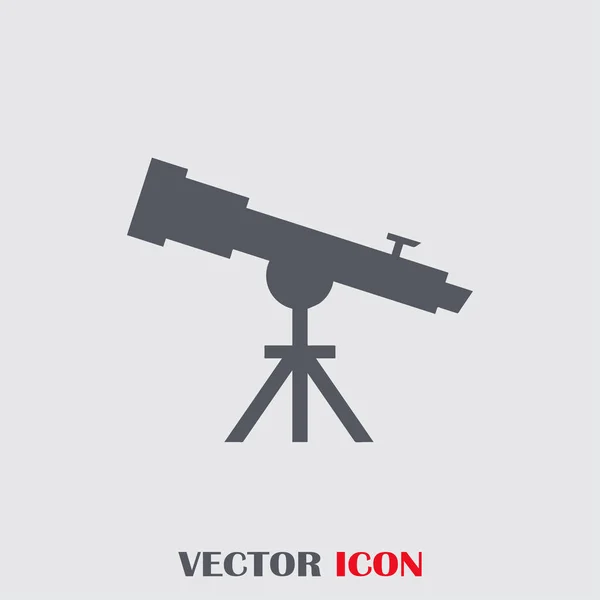 Teleskop-Symbolvektor, solide Illustration — Stockvektor