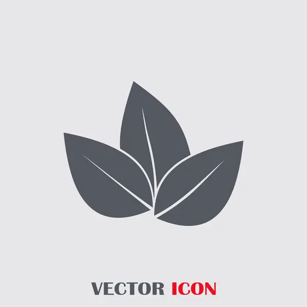 Blatt-Icon-Vektor-Illustration — Stockvektor