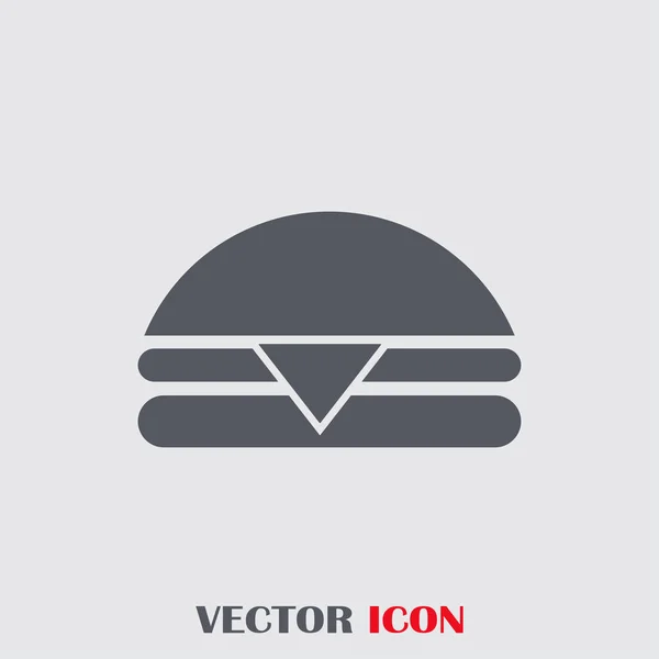 Hamburger Vektor Web Ikone — Stockvektor