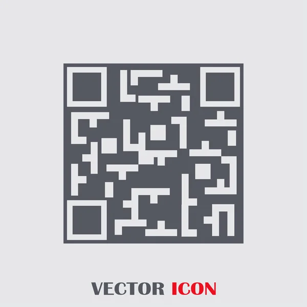 Código Qr icono web — Vector de stock