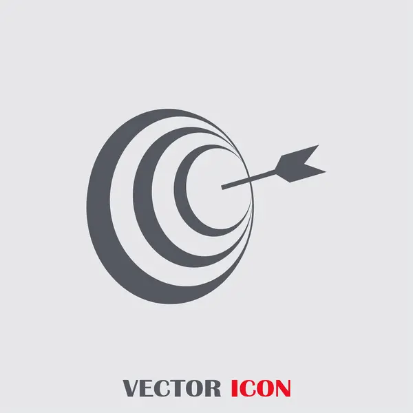 Векторная мишень со стрелкой — стоковый вектор