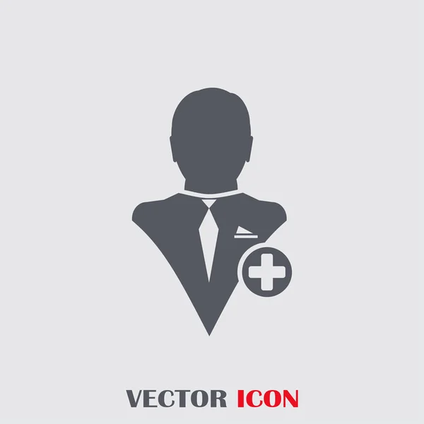 Añadir icono de amigo. Vector Eps 10 — Vector de stock