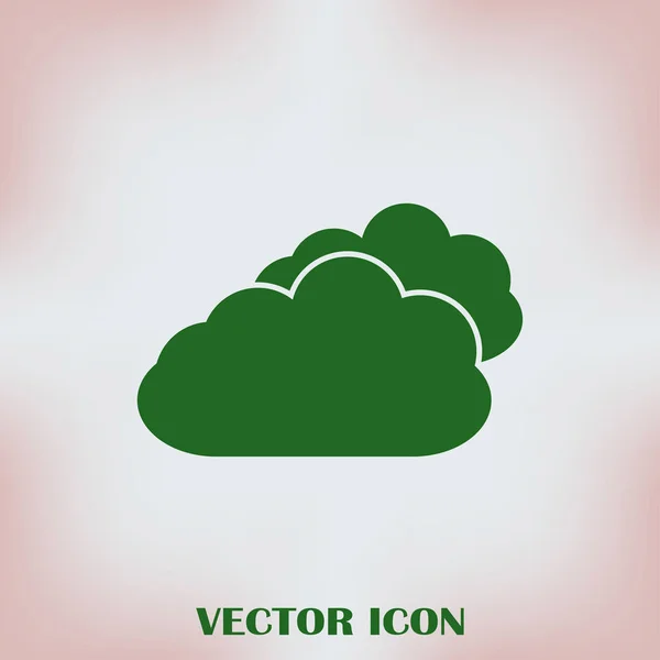Duas Nuvens imagem vetorial a ser usada em aplicações web — Vetor de Stock