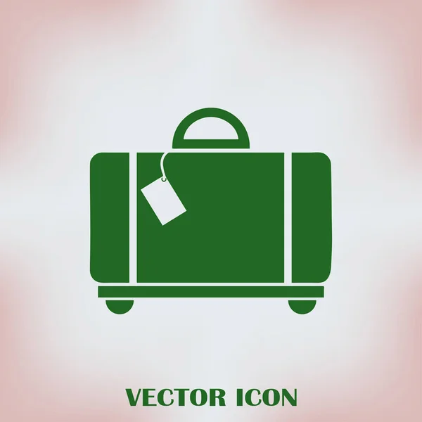 Briefcase icon, vector illustration. Flat design style. — Stock Vector