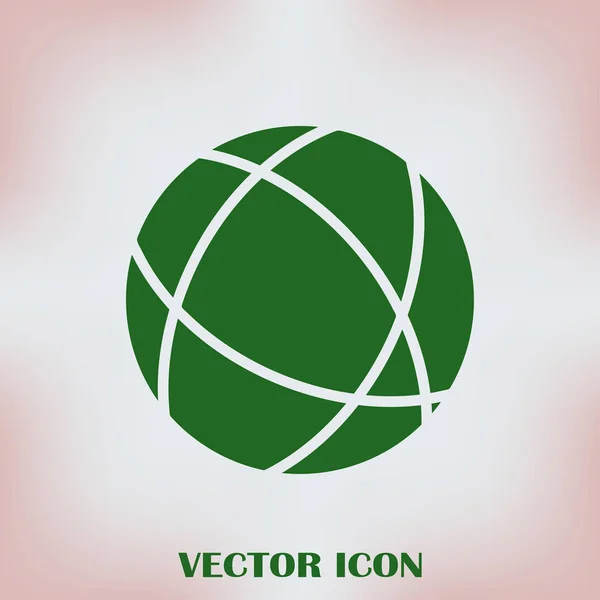 Icône de site Web. icône de globe vectoriel — Image vectorielle