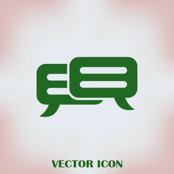 Chat tegn vektor ikon – Stock-vektor