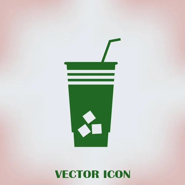 Icono de cóctel aislado en el fondo. Pictograma plano moderno — Vector de stock