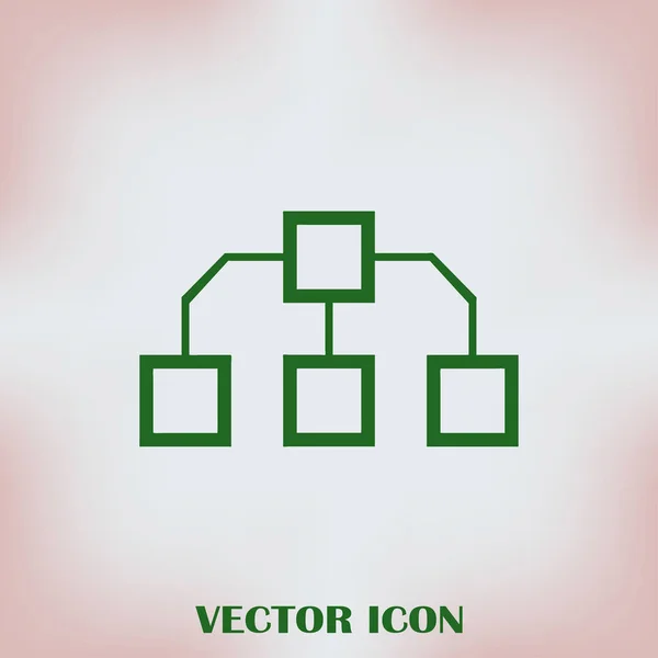 Flow chart Icon Vector. — Vector de stoc