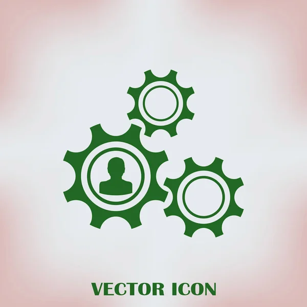 Gear icon. Vector, Eps 10 — Stock Vector