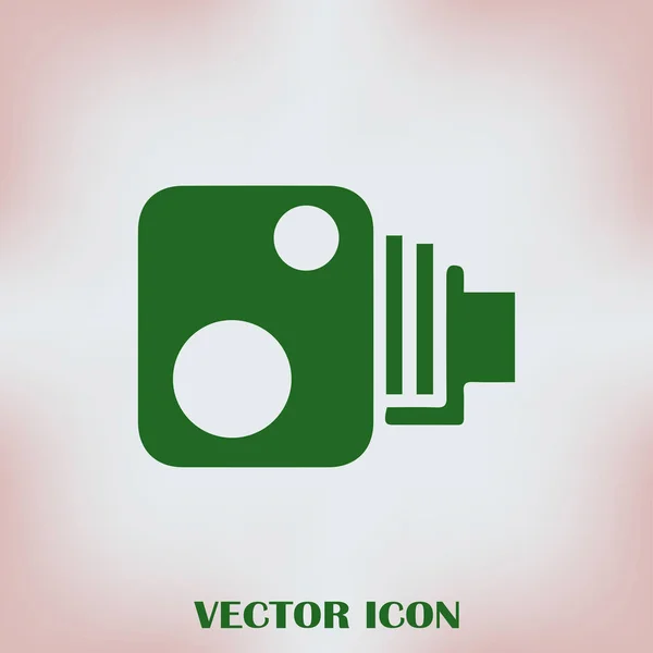 Videocamera icona vettoriale web — Vettoriale Stock