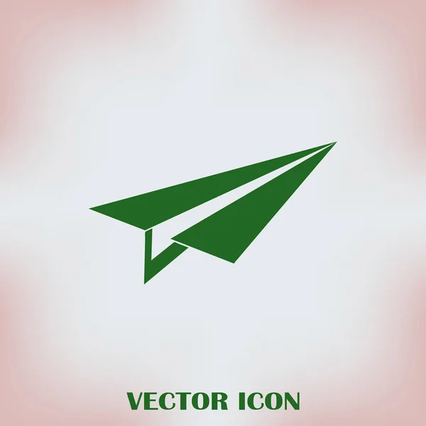 Flugzeug-Vektor-Websymbol — Stockvektor