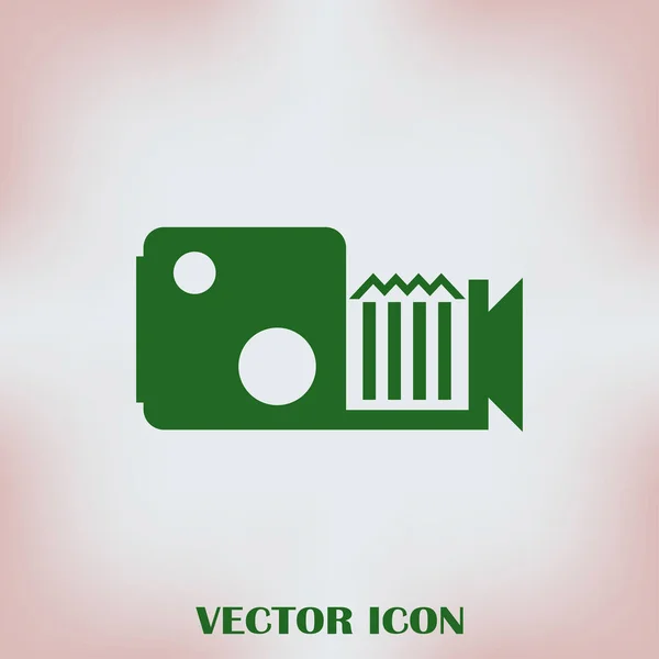 Videokamera web vektor ikon — Stock Vector