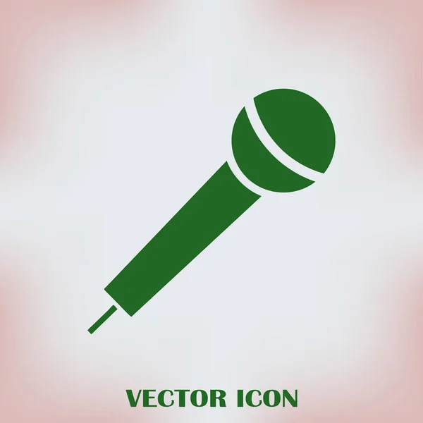 Microfone vetor web ícone — Vetor de Stock
