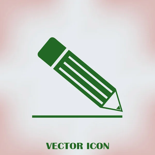 Icono del lápiz, ilustración vectorial — Vector de stock