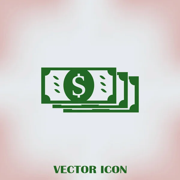 Dollar sign flat icon — Stock Vector