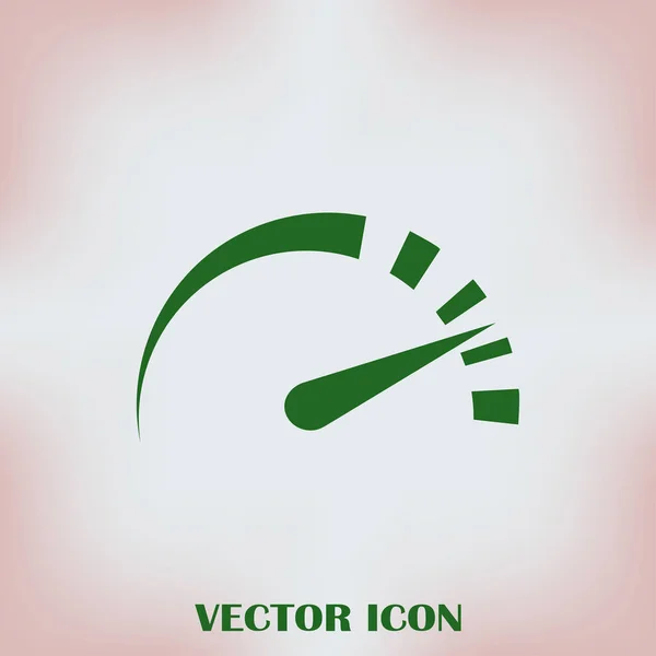 Ícone web do vetor do velocímetro — Vetor de Stock