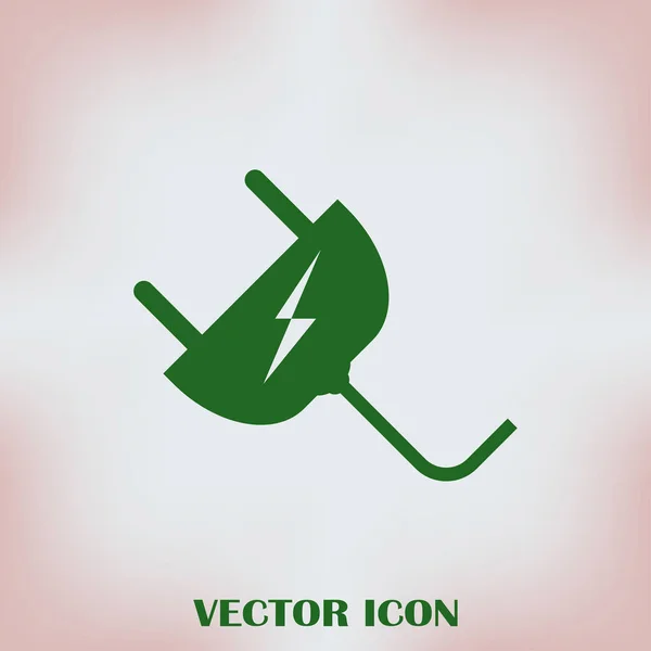 Plug-Icon, Vektorabbildung — Stockvektor