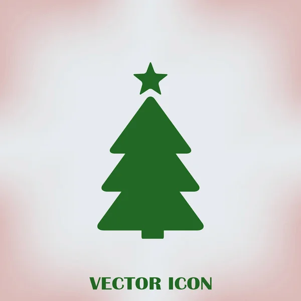 Feliz feliz árbol de Navidad xmass con luces de cuerda decorativas saludos festivos — Vector de stock