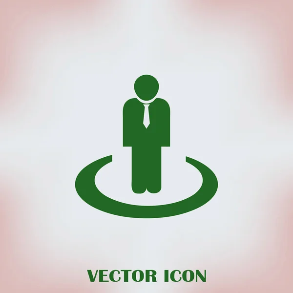 Man vector web icon — Stock Vector