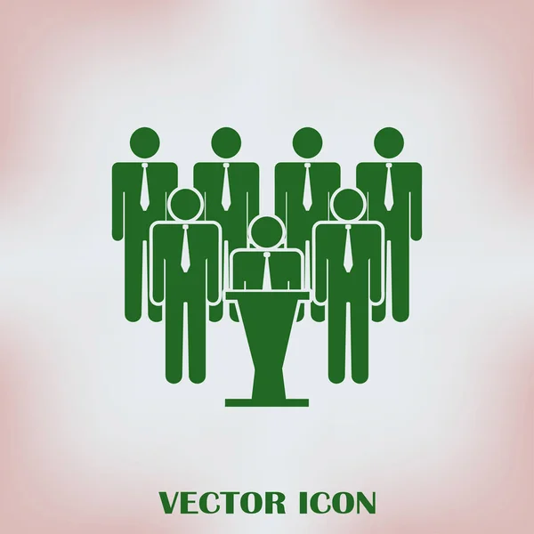 People Icon in trendy flat style. Знак толпы. Символ пользователя для дизайна сайта, логотипа, приложения, пользовательского интерфейса. Векторная иллюстрация — стоковый вектор