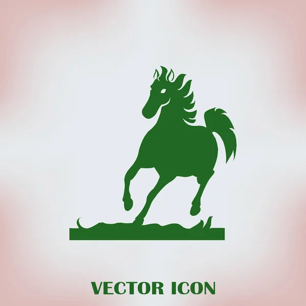 Corriendo silueta de caballo. Ilustración vectorial . — Archivo Imágenes Vectoriales
