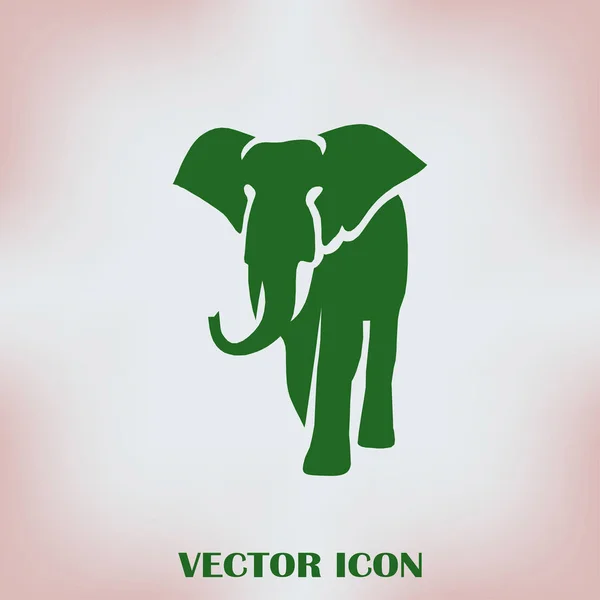 Elefante silhueta. ícone web — Vetor de Stock