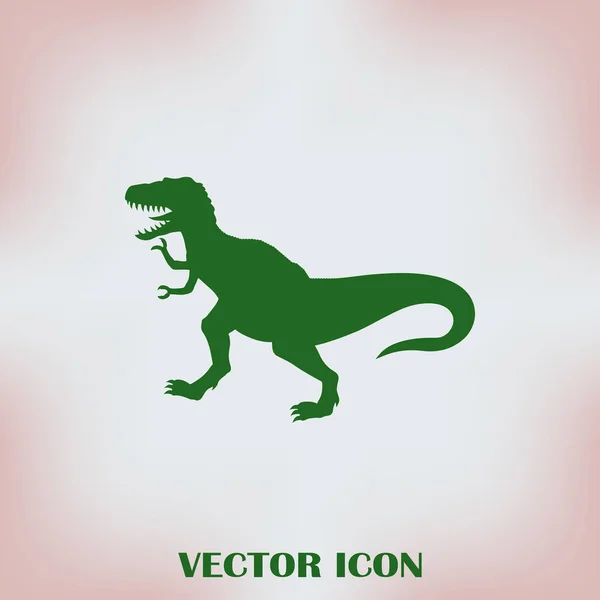 Ícone de dinossauro isolado. Logotipo de vetor de dinossauro. Estilo de design plano . — Vetor de Stock