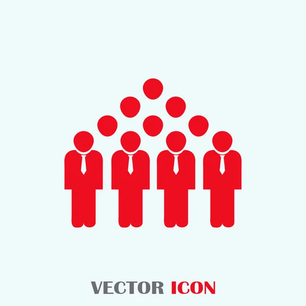 People Icon in trendy flat style. Crowd sign. Persons symbol for your web site design, logo, app, UI. Vector illustration Vector Graphics