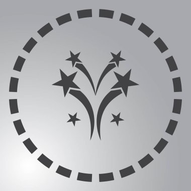 havai fişek simgesi, kullanım kutlama için olabilir. vektör çizim