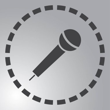 Mikrofon vektör web simgesi