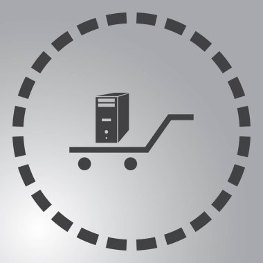 bilgisayar vektör web simgesi