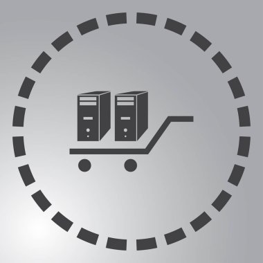 bilgisayar vektör web simgesi