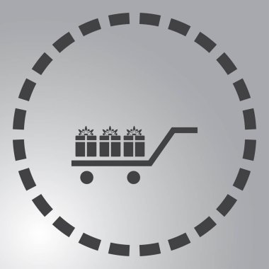 Hediye, hediye, Giftbox izole düz Web telefon simgesi