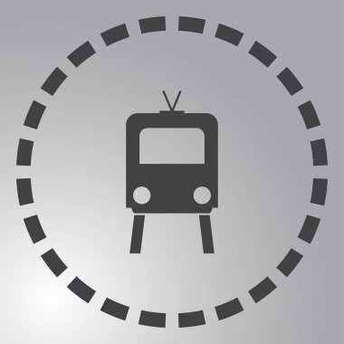 Tren simgesi. vektör tasarımı