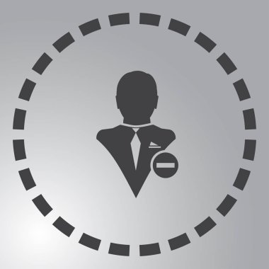 Kullanıcı vektör çizim simgesini kaldırın. Premium Kalite web simgesi.