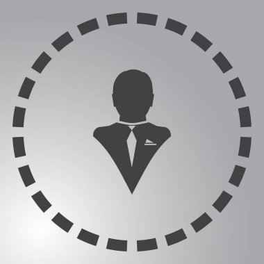 Adam profil simge vektör