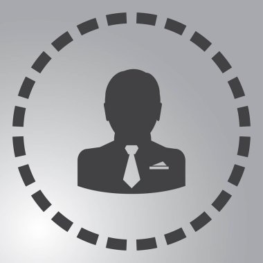 Adam profil simge vektör