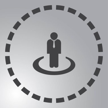 Adam vektör web simgesi.