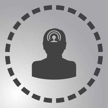 Gears'ı set olarak bir beyin ile insan kafa siluet. fikir ve İnovasyon kavramı