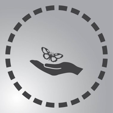 Kelebek simgesi web tasarım